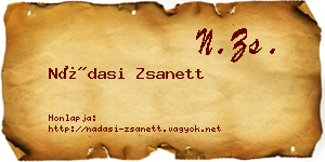 Nádasi Zsanett névjegykártya